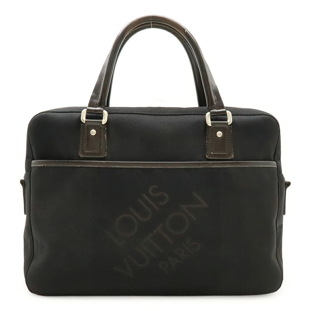 LOUIS VUITTON Damier Geant Yak Business Bag Briefcase Noir Black Strap
